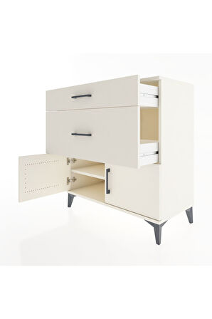 Hyperion Şifonyer Tek Raflı 2 Çekmeceli 2 Kapaklı 88x44x96 Aytaşı-Aytaşı