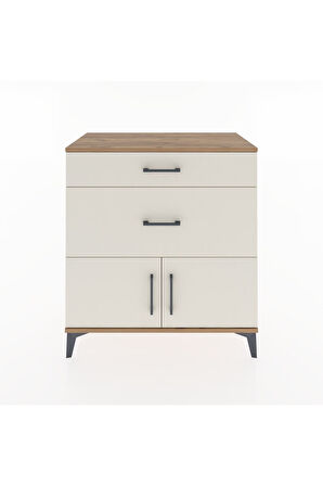 Hyperion Şifonyer 2 Çekmeceli 2 Kapaklı 88x44x96 Çam-Aytaşı