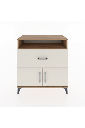 Hyperion Şifonyer Tek Raflı Tek Çekmeceli 2 Kapaklı 88x44x96 Çam-Aytaşı