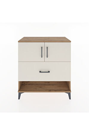 Hyperion Şifonyer 2 Raflı Tek Çekmeceli 2 Kapaklı 88x44x96 Çam-Aytaşı