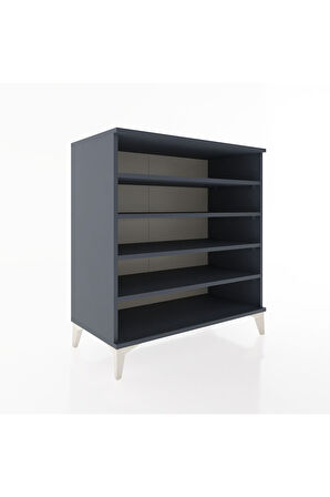 Hyperion Şifonyer 4 Raflı 88x44x96 Antrasit-Antrasit