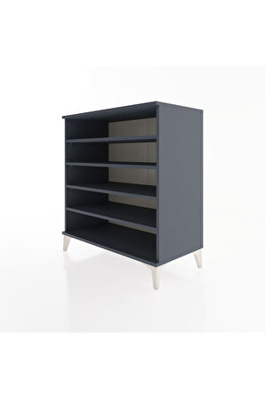 Hyperion Şifonyer 4 Raflı 88x44x96 Antrasit-Antrasit