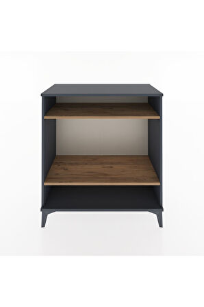 Hyperion Şifonyer 2 Raflı 88x44x96 Antrasit-Çam