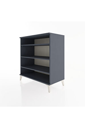 Hyperion Şifonyer 3 Raflı 88x44x96 Antrasit-Antrasit