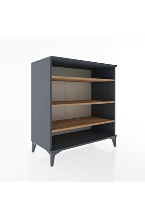 Hyperion Şifonyer 3 Raflı 88x44x96 Antrasit-Çam