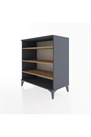 Hyperion Şifonyer 3 Raflı 88x44x96 Antrasit-Çam