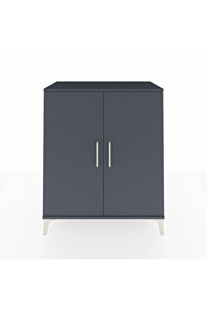 Hyperion Şifonyer 2 Kapaklı 88x44x106 Antrasit-Antrasit