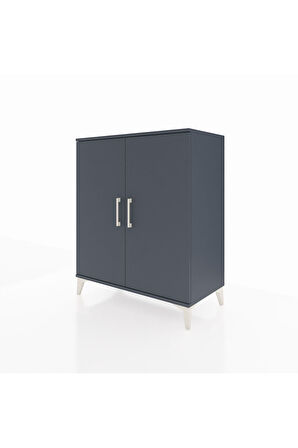 Hyperion Şifonyer 2 Kapaklı 88x44x106 Antrasit-Antrasit