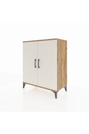 Hyperion Şifonyer 2 Raflı 2 Kapaklı 88x44x106 Çam-Aytaşı