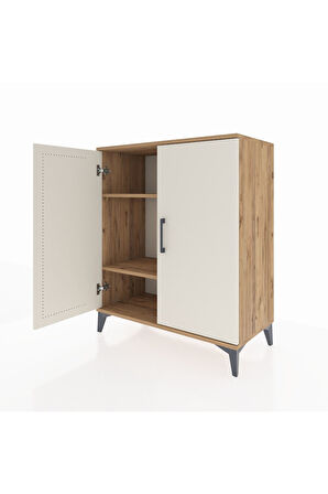 Hyperion Şifonyer 2 Raflı 2 Kapaklı 88x44x106 Çam-Aytaşı