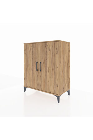 Hyperion Şifonyer 2 Raflı 2 Kapaklı 88x44x106 Çam-Çam