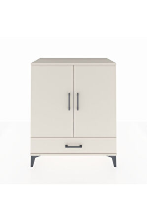 Hyperion Şifonyer 3 Raflı Tek Çekmeceli 2 Kapaklı 88x44x106 Aytaşı-Aytaşı