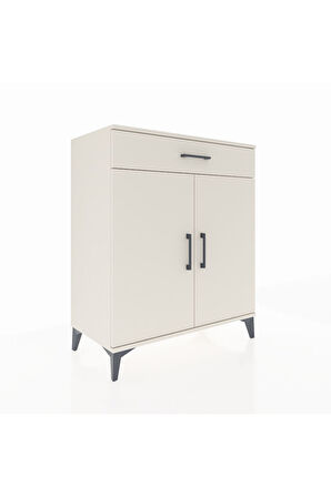 Hyperion Şifonyer 2 Raflı Tek Çekmeceli 2 Kapaklı 88x44x106 Aytaşı-Aytaşı