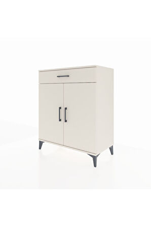 Hyperion Şifonyer 2 Raflı Tek Çekmeceli 2 Kapaklı 88x44x106 Aytaşı-Aytaşı