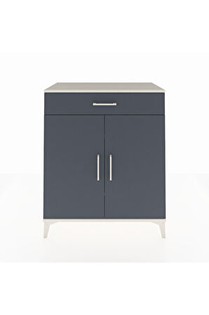 Hyperion Şifonyer 2 Raflı Tek Çekmeceli 2 Kapaklı 88x44x106 Aytaşı-Antrasit