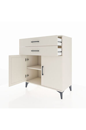 Hyperion Şifonyer Tek Raflı 2 Çekmeceli 2 Kapaklı 88x44x106 Aytaşı-Aytaşı