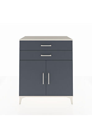 Hyperion Şifonyer Tek Raflı 2 Çekmeceli 2 Kapaklı 88x44x106 Aytaşı-Antrasit