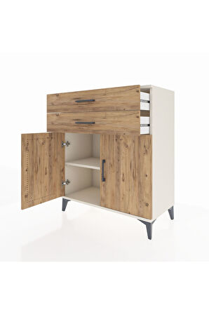 Hyperion Şifonyer Tek Raflı 2 Çekmeceli 2 Kapaklı 88x44x106 Aytaşı-Çam