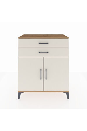 Hyperion Şifonyer Tek Raflı 2 Çekmeceli 2 Kapaklı 88x44x106 Çam-Aytaşı