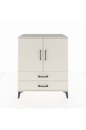 Hyperion Şifonyer 2 Raflı 2 Çekmeceli 2 Kapaklı 88x44x106 Aytaşı-Aytaşı