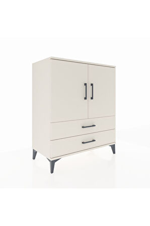 Hyperion Şifonyer 2 Raflı 2 Çekmeceli 2 Kapaklı 88x44x106 Aytaşı-Aytaşı