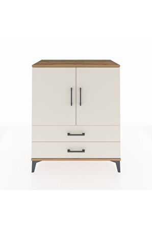 Hyperion Şifonyer 2 Raflı 2 Çekmeceli 2 Kapaklı 88x44x106 Çam-Aytaşı