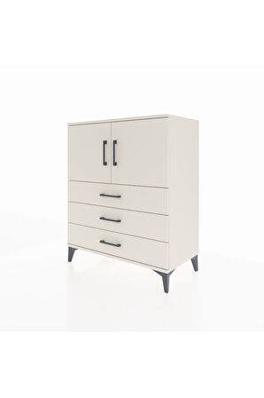 Hyperion Şifonyer 2 Raflı 3 Çekmeceli 2 Kapaklı 88x44x106 Aytaşı-Aytaşı