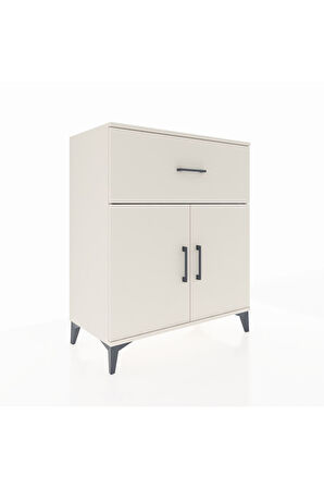 Hyperion Şifonyer Tek Raflı Tek Çekmeceli 2 Kapaklı 88x44x106 Aytaşı-Aytaşı