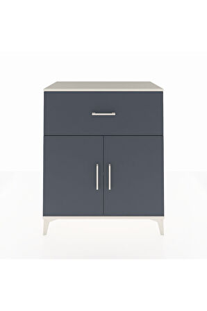 Hyperion Şifonyer Tek Raflı Tek Çekmeceli 2 Kapaklı 88x44x106 Aytaşı-Antrasit