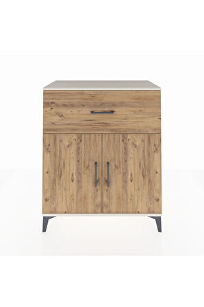 Hyperion Şifonyer Tek Raflı Tek Çekmeceli 2 Kapaklı 88x44x106 Aytaşı-Çam