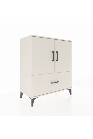 Hyperion Şifonyer 2 Raflı Tek Çekmeceli 2 Kapaklı 88x44x106 Aytaşı-Aytaşı