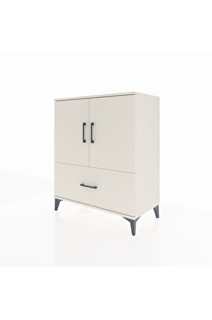 Hyperion Şifonyer 2 Raflı Tek Çekmeceli 2 Kapaklı 88x44x106 Aytaşı-Aytaşı