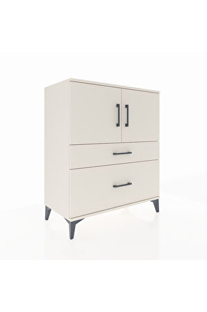 Hyperion Şifonyer 2 Raflı 2 Çekmeceli 2 Kapaklı 88x44x106 Aytaşı-Aytaşı