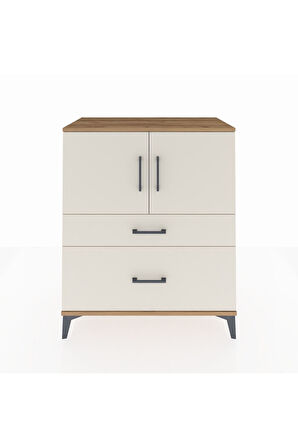 Hyperion Şifonyer 2 Raflı 2 Çekmeceli 2 Kapaklı 88x44x106 Çam-Aytaşı