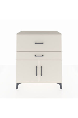 Hyperion Şifonyer Tek Raflı 2 Çekmeceli 2 Kapaklı 88x44x106 Aytaşı-Aytaşı