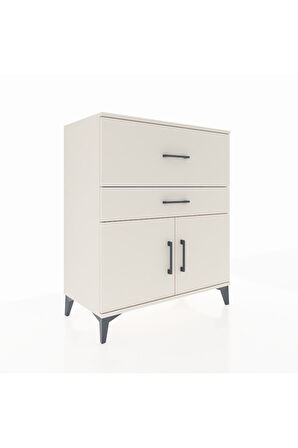 Hyperion Şifonyer Tek Raflı 2 Çekmeceli 2 Kapaklı 88x44x106 Aytaşı-Aytaşı