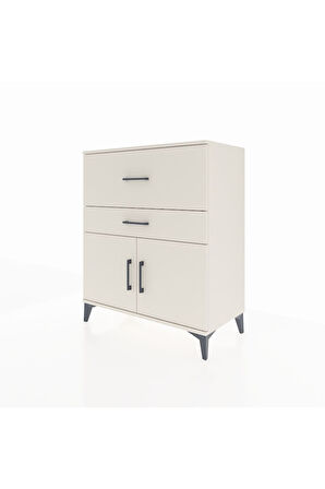 Hyperion Şifonyer Tek Raflı 2 Çekmeceli 2 Kapaklı 88x44x106 Aytaşı-Aytaşı