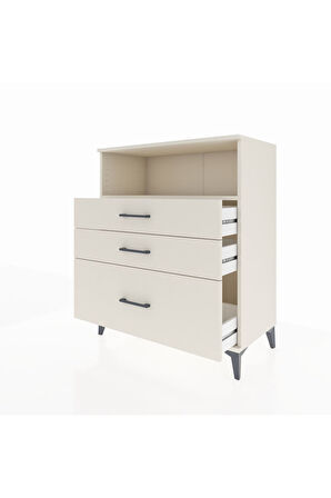 Hyperion Şifonyer Tek Raflı 3 Çekmeceli 88x44x106 Aytaşı-Aytaşı