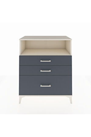 Hyperion Şifonyer Tek Raflı 3 Çekmeceli 88x44x106 Aytaşı-Antrasit