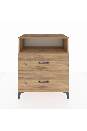 Hyperion Şifonyer Tek Raflı 2 Çekmeceli 88x44x106 Çam-Çam