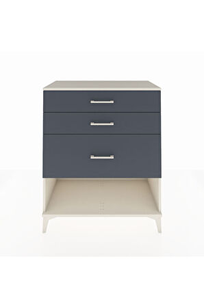 Hyperion Şifonyer 3 Çekmeceli 88x44x106 Aytaşı-Antrasit