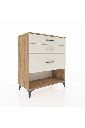 Hyperion Şifonyer 3 Çekmeceli 88x44x106 Çam-Aytaşı