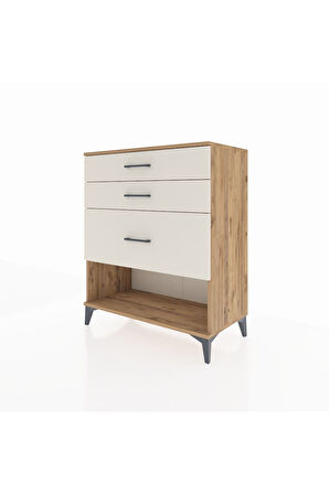 Hyperion Şifonyer 3 Çekmeceli 88x44x106 Çam-Aytaşı