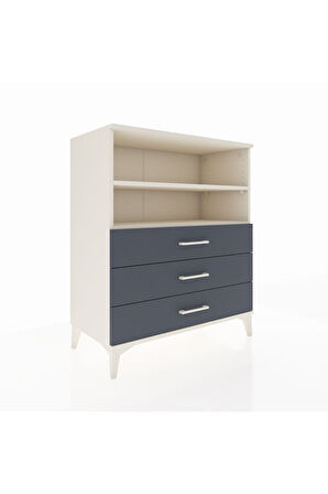 Hyperion Şifonyer 2 Raflı 3 Çekmeceli 88x44x106 Aytaşı-Antrasit