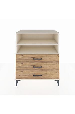 Hyperion Şifonyer 2 Raflı 3 Çekmeceli 88x44x106 Aytaşı-Çam