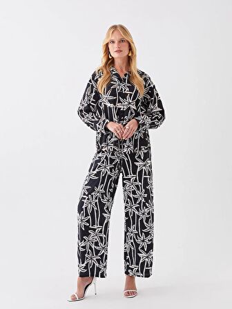 Beli Lastikli Rahat Kalıp Kadın Pantolon