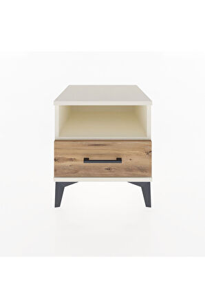 Hyperion Komodin Tek Raflı Tek Çekmeceli 44x44x48 Aytaşı-Çam