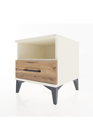 Hyperion Komodin Tek Raflı Tek Çekmeceli 44x44x48 Aytaşı-Çam