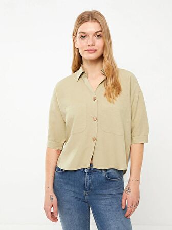 Düz Oversize Kadın Gömlek