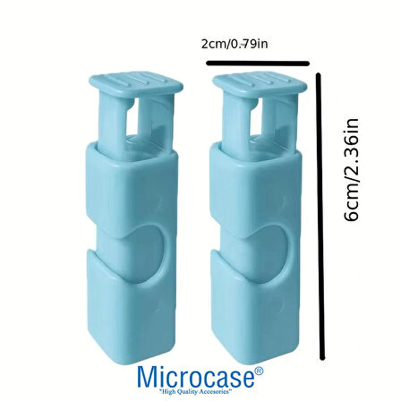 Microcase Plastik Poşet Saklama Malzemesi Ağız kapama Aleti Kıskacı - AL5306 20 Adet